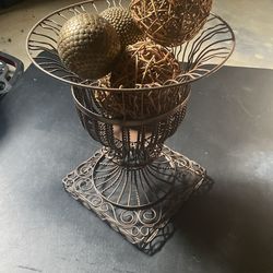Wire Basket With Balls