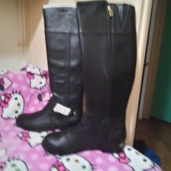 Reaction Kenneth Cole Women Long Boots Size 7.5 New 