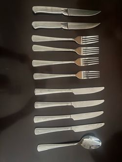 Stainless Steel Flatware Cutlery Set 11 Pieces