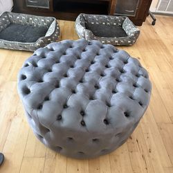 Aosom Grey Ottomon Coffee Table - All New - Never Used - OBO - See Dimension in Description