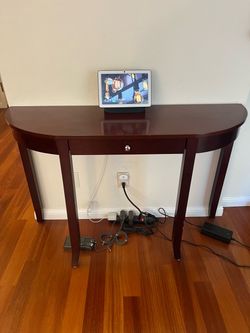 Dark Cherry Wood Console / Entryway Table – $30 OBO