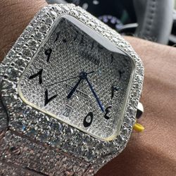 Luxury Moissanite Watch – Passes Diamond Tester – Brand New