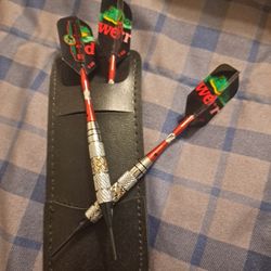 3 Budweiser Darts With Case -$18.00