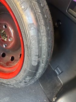 Kumho Spare Tire on Red Steel Wheel OBO