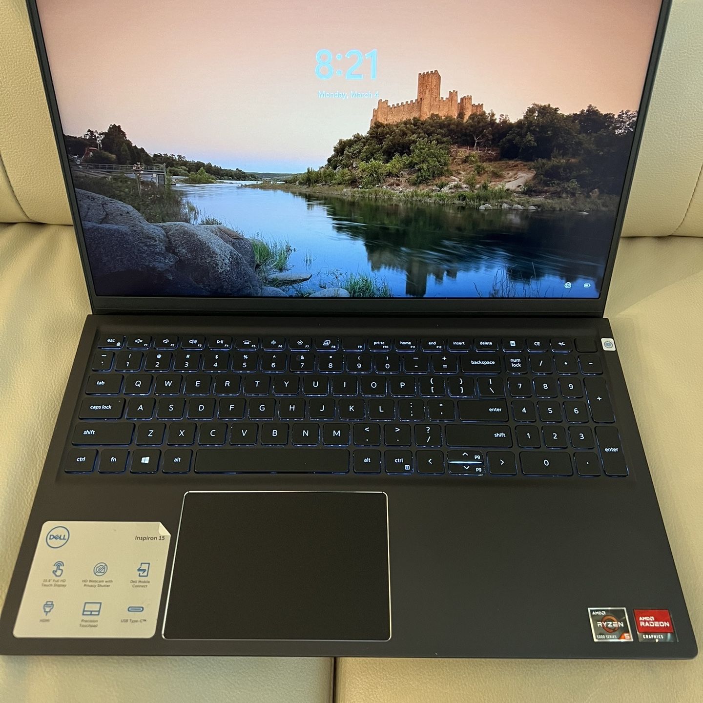 Dell Laptop - Ryzen 5, NEW 1TB SSD, 16GB, Touchscreen