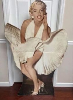 Vintage Marilyn Monroe Cardboard Standee 1994 62 inches tall Just $25