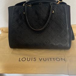 Louis Vuitton Montaigne MM Black Monogram Empreinte