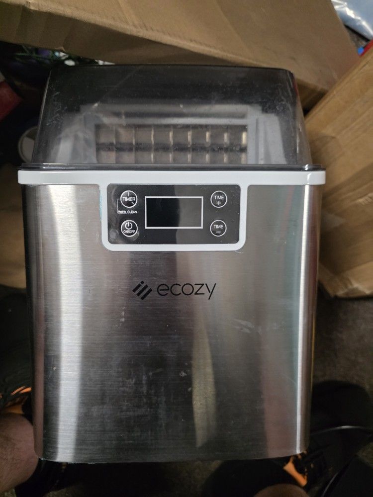 ecozy Ice Cube Maker Countertop, 45 lbs Per Day Ice Machine