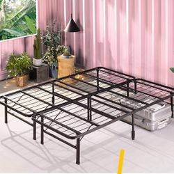 ZINUS SmartBase Tool-Free Assembly Mattress Foundation / 14 Inch Metal Platform Bed Frame / No Box Spring Needed / Sturdy Steel Frame