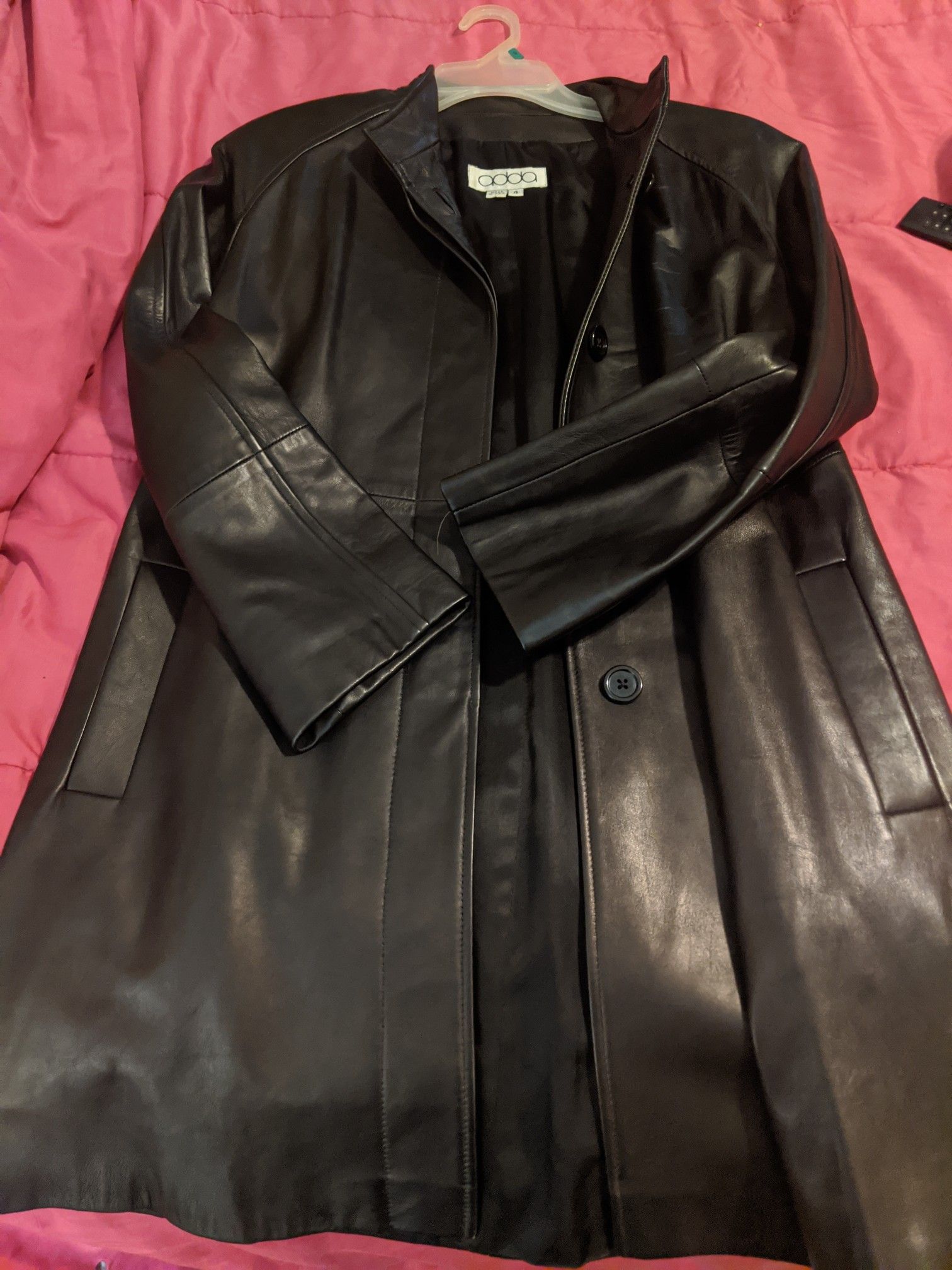 Size 4 Adda soft leather coat.