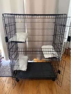 Frisco Collapsible Wire Cat Cage Playpen