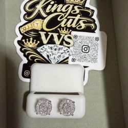 Moissanite 925 Silver Earrings 