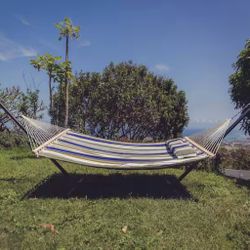 HAMMOCK - 12 Feet Double Hammock with Space Saving Steel Stand