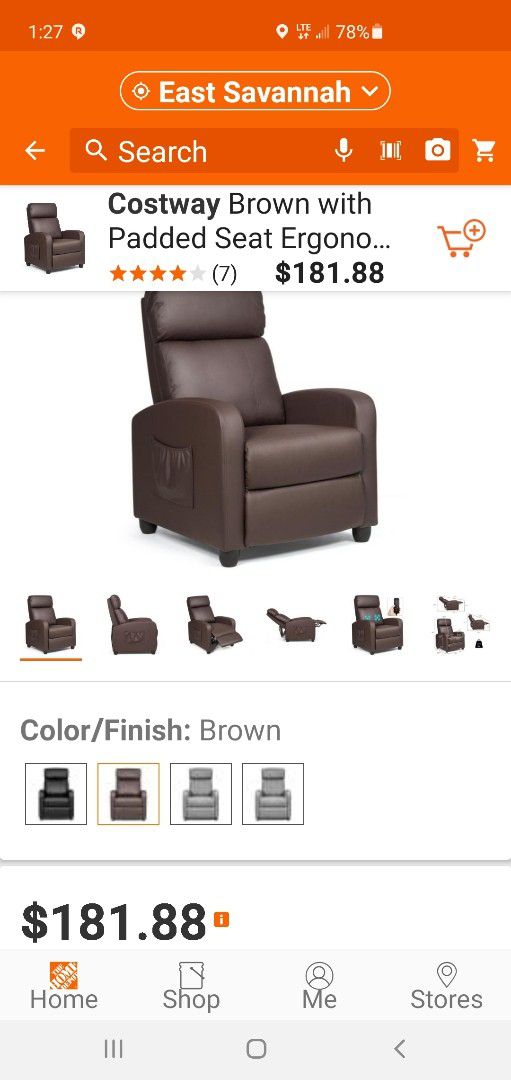 Costway Brown Seat 