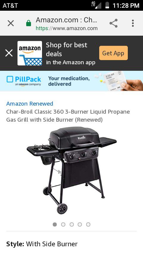 "Brand New "Charbroil classic 3burner gas grill