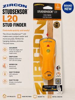 Zircon StudSensor L20 Stud Finder – Brand New🔥