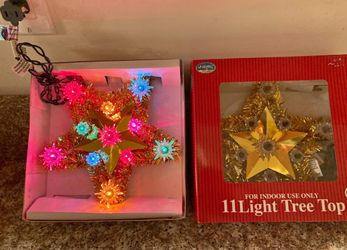 Christmas Tree Gold Tree Topper-Vintage