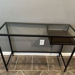 ikea glass writing desk 