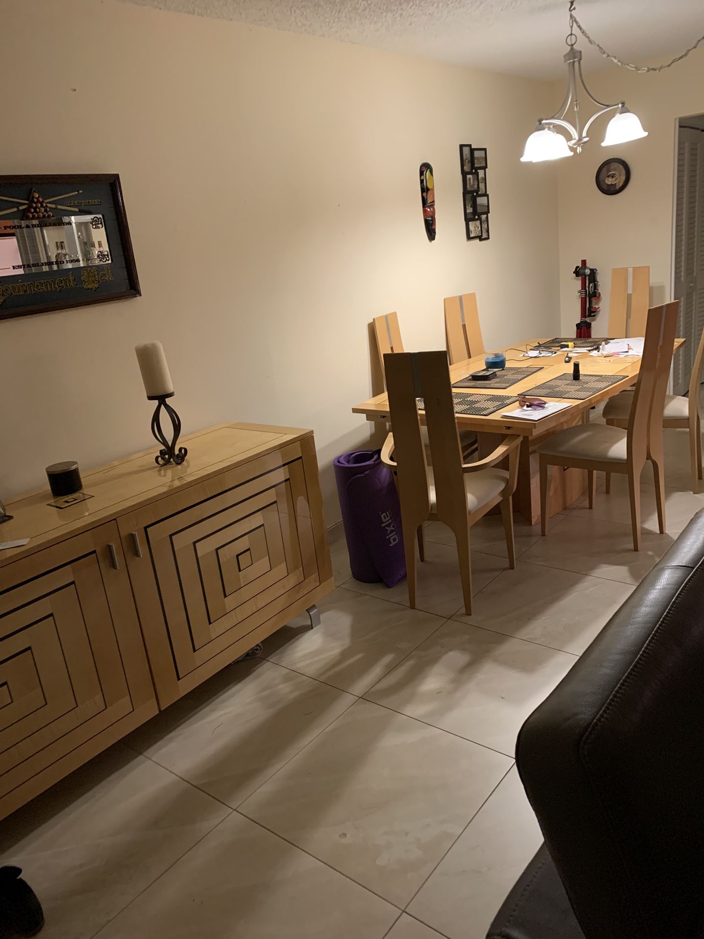 Italian Dining Set for 6 People