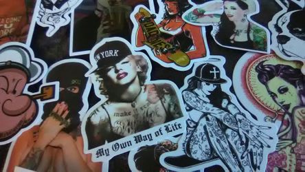 Set of 18 tattoo stickers Set A