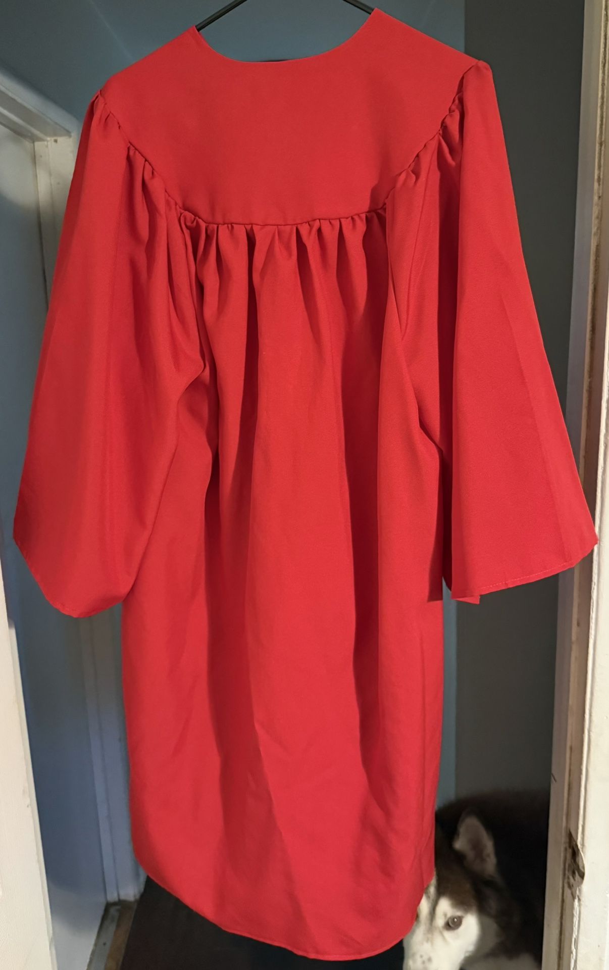 Red Graduation Gown