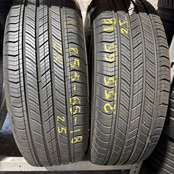 18” tires michelin 255/65/18 semi new with free installation $200 both
