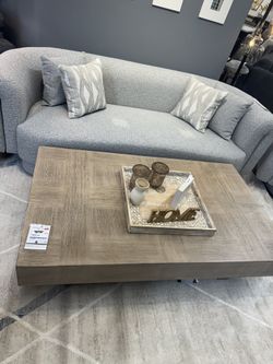 Beautiful Jorlaina Light Grayish Brown Coffee Table