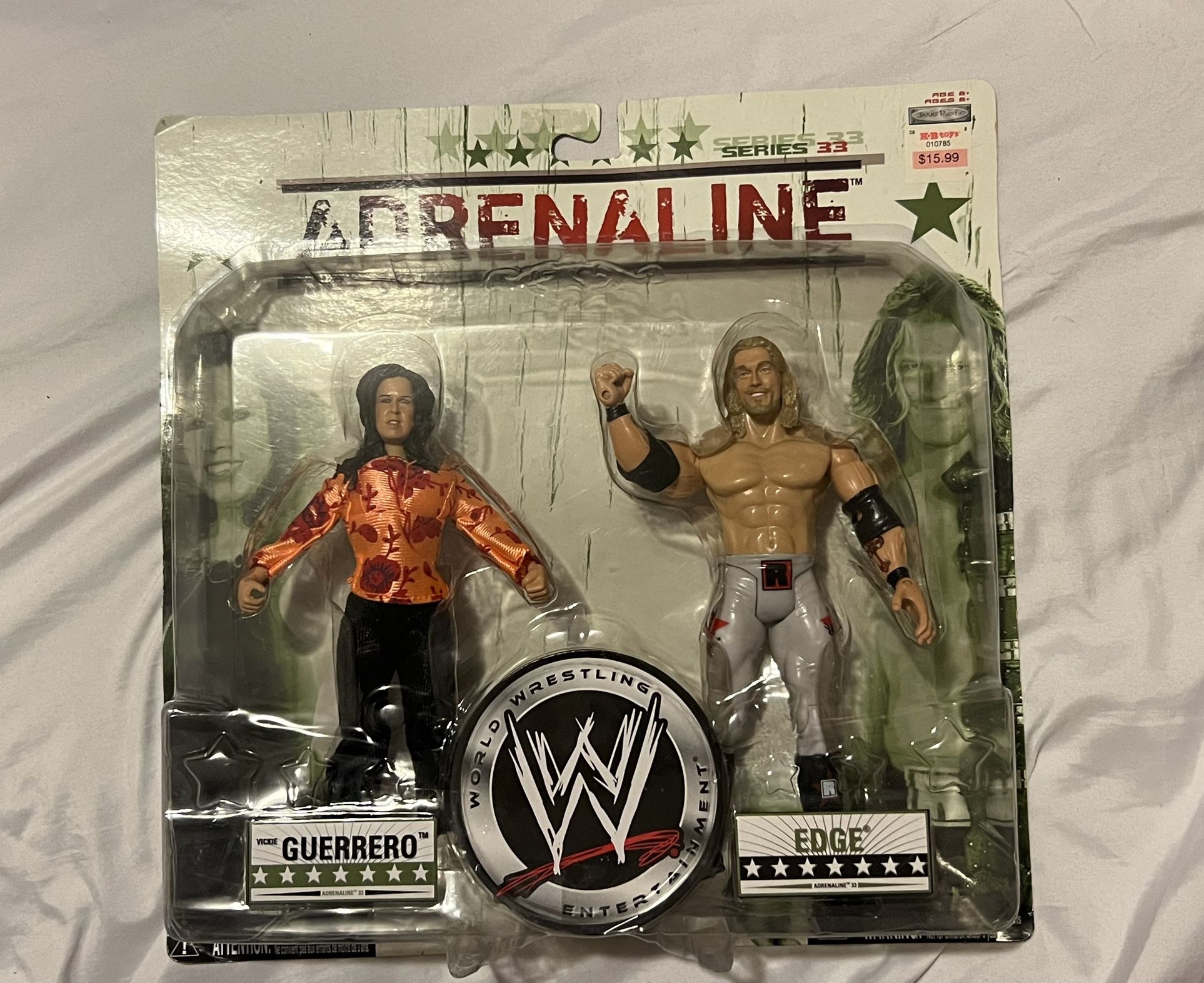 WWE VICKIE GUERRERO EDGE ADRENALINE SERIES 33 jakks moc BRAND NEW wrestling