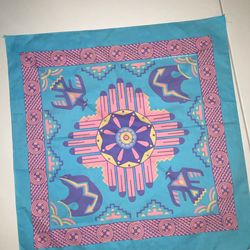 Vtg Tribal Native American Navajo Bandana bear eagle Thunderbird