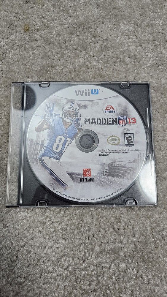Madden 13 Wii U Game