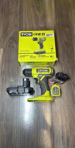 RYOBI ONE+ 18V Cordless 3/8 in. Drill/ Driver Kit with 1.5 Ah Battery and Charger