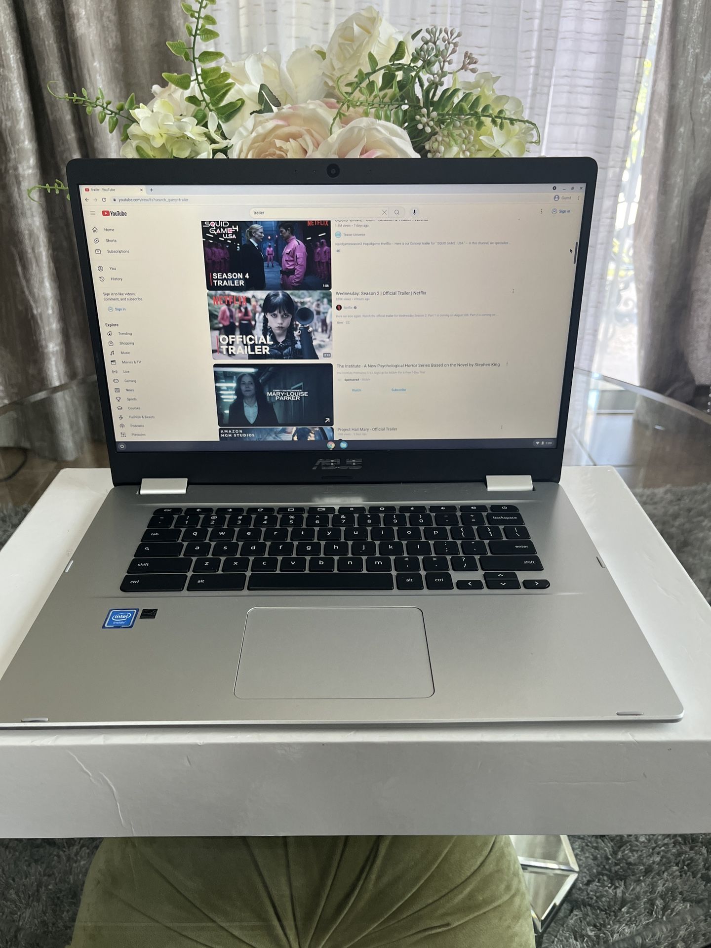 ASUS C523n Chromebook Laptop 1.1 GHz 15.6" 32gb SSD 4gb RAM Celeron - $89