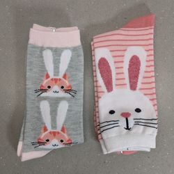 Easter bunny socks * girls kids easter rabbit kitty  socks BRAND NEW