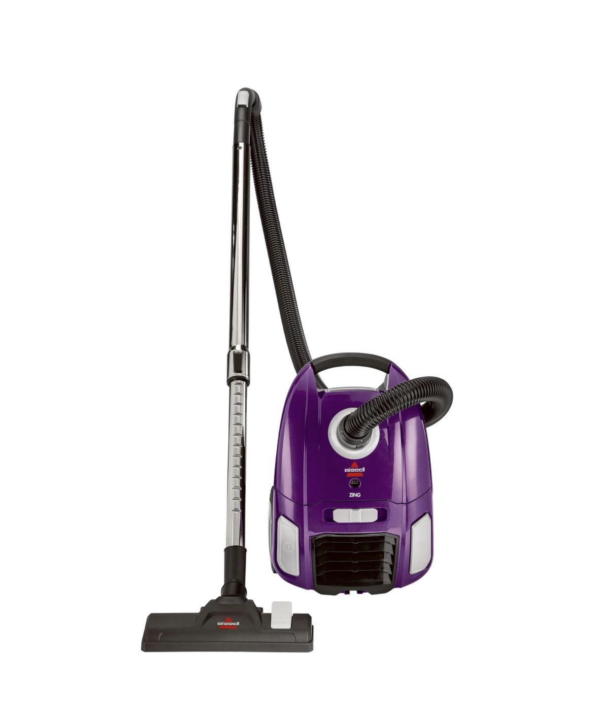 BISSELL Zing Lightweight, Bagged Canister Vacuum, Purple, 2154A