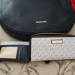 Michael kors purse wallet and card wristlet