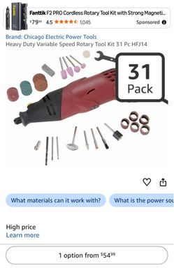 Chicago Electric Power Tools Rotary Tool Kit