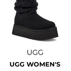 UGG WOMEN'S CLASSIC SWEATER LETTER BOOTS