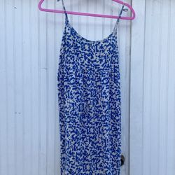 Vintage Forever 21 Blue Leopard Print Dress Size S