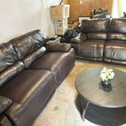 Brown Electric Recliner Couches 