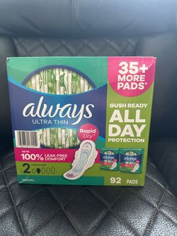Always Ultra Thin Size 2 Long Super Pads 92ct