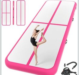 Inflatable Gymnastics Airtrack Tumbling Mat Practice Gymnastics,only pink color available