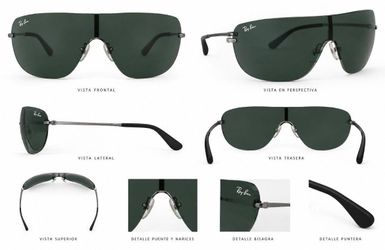 Ray-Ban Shield Sunglasses Green Lens