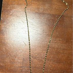 18k 20’inch Gold Plated Chain