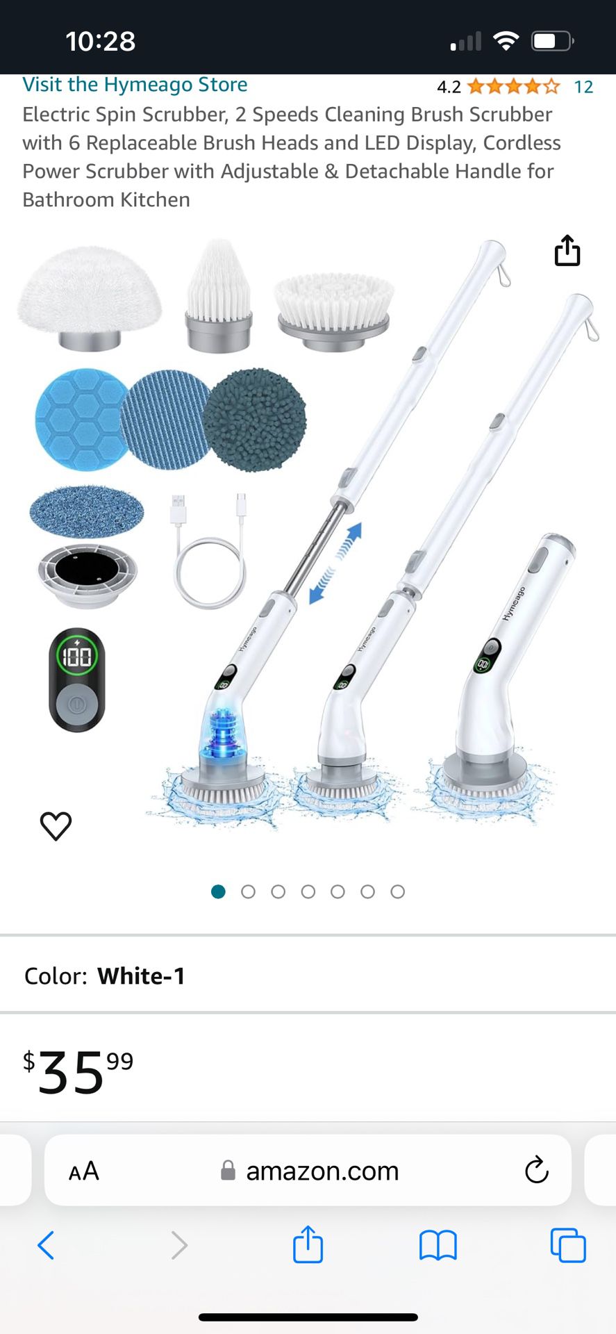Cordless Electric Spin Cleaning Scrubber Brush 