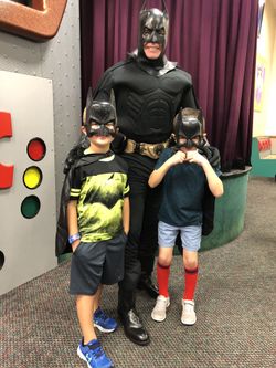 Superhero party character