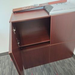 executive office credenza overhead storage cabinets