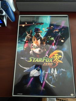 Star Fox Zero Game Poster In Glass Picture Frame