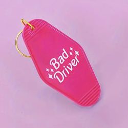 Brand New Cute Hot Pink Bad Driver Pendant For Key Ring 