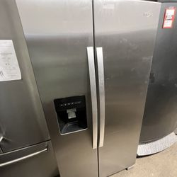 Whirlpool Refrigerator Side By Side Fridge 26cf 