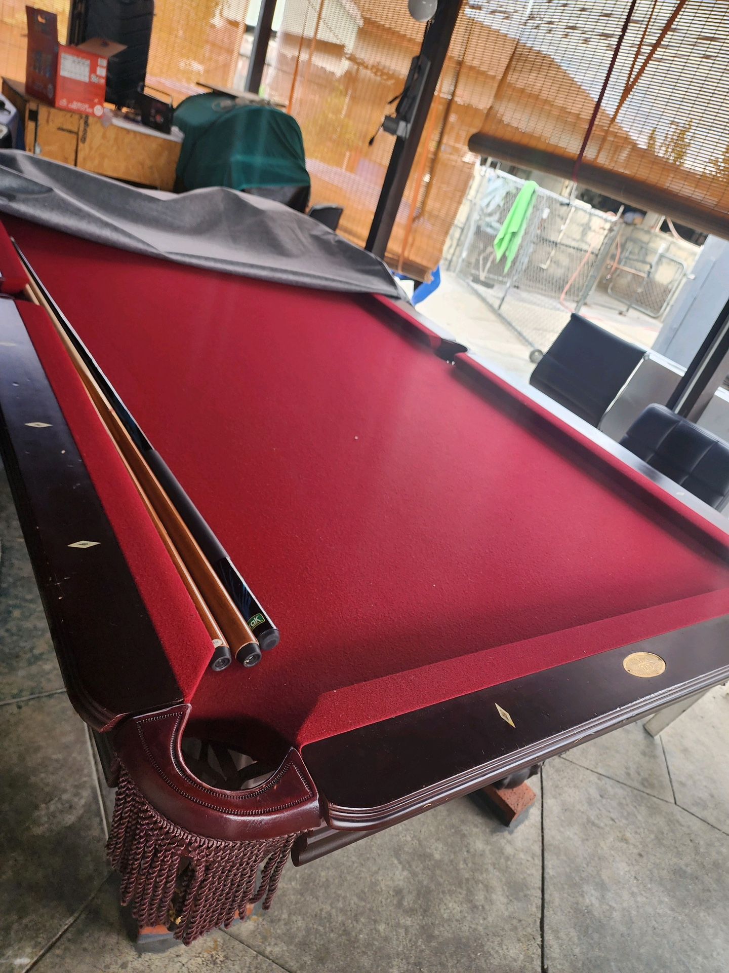 Pool Table/Harley Davidson Cue Rack